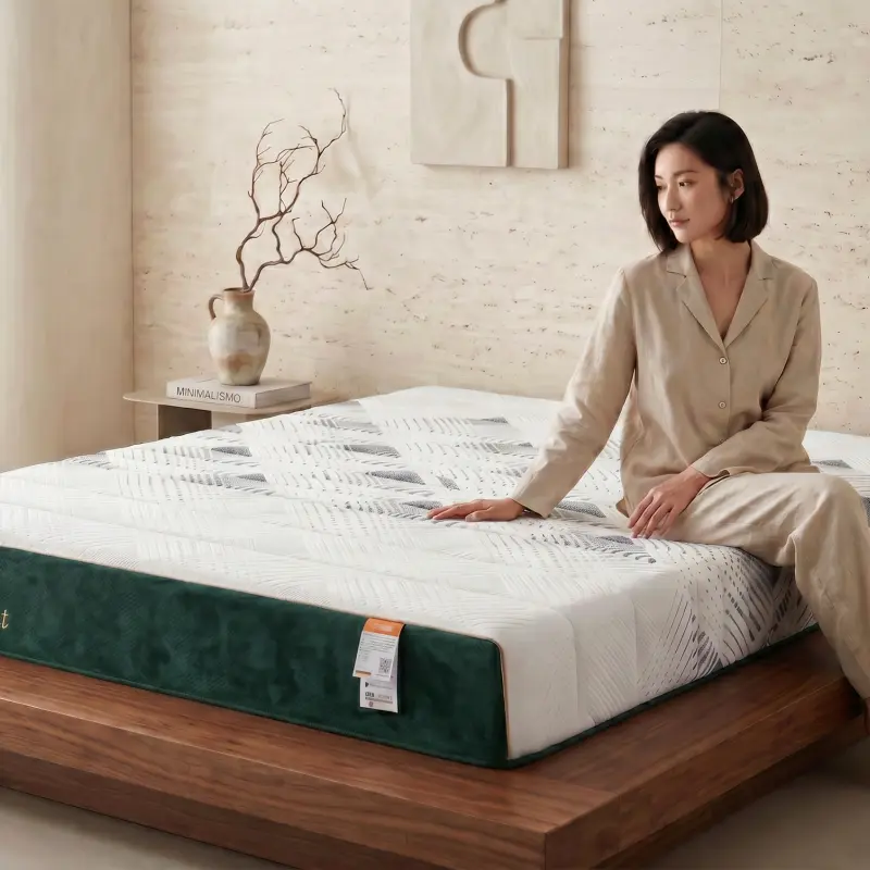 Memory Foam Hybrid Spring Mattress, Cooling Comfort Bed Mattress