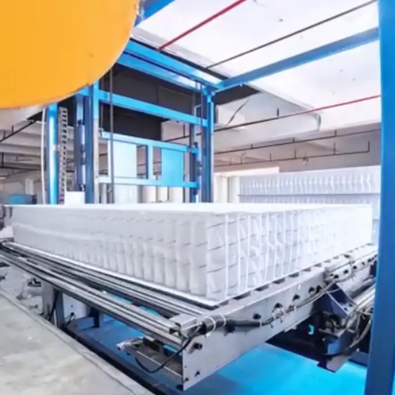Steel wire to finished pocket spring units for mattresses
