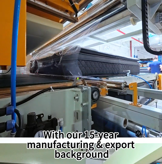 The roll‑packed mattresses are under vacuum compression packaging.